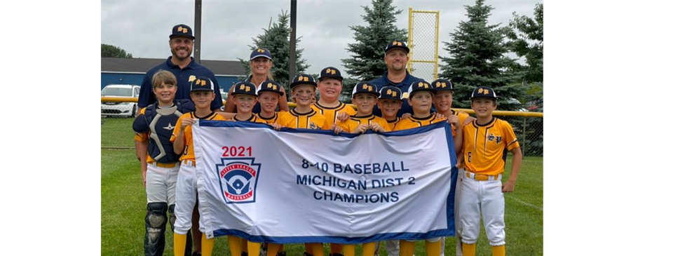 Congratulations 2021 8-10 Baseball District 2 Champs!
