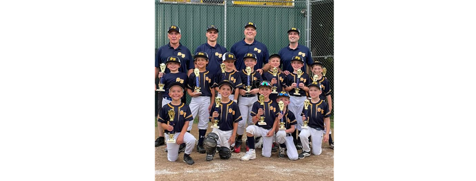 Congratulations to our 7/8 Machine Pitch 2021 tourney Champs! 