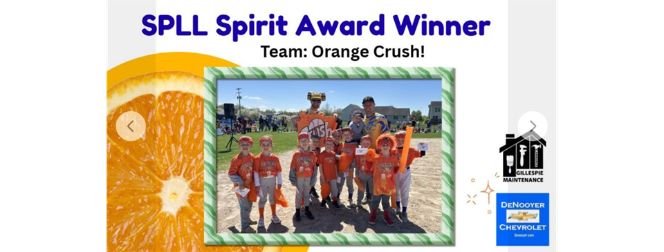 SPLL Team Spirit Award